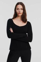 KARL LAGERFELD pulover femei, culoarea negru, light 9BYX-SWD07O_99X
