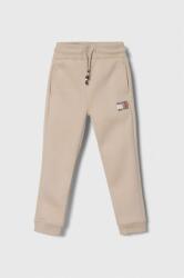 Tommy Hilfiger pantaloni de trening pentru copii culoarea bej, neted 9BYX-SJB028_12X