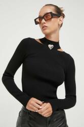 HUGO BOSS pulover femei, culoarea negru, light, cu turtleneck 9BYX-SWD02I_99X