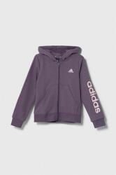 Adidas bluza copii culoarea violet, cu glugă, cu imprimeu 9BYX-BLG044_45X
