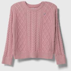 GUESS pulover pentru copii din amestec de lana culoarea roz, light 9BYX-SWG052_30X