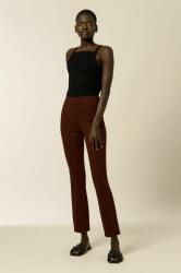 Ivy Oak Ivy & Oak Pantaloni femei, culoarea bordo, model drept, high waist 9BY8-SPD00L_83X