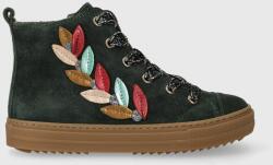 Pom D'api pantofi din piele intoarsa pentru copii SWAG TENDER culoarea verde 9BYX-OBG14I_87X