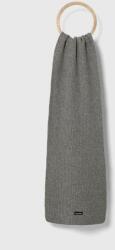 Calvin Klein esarfa de lana culoarea gri, melanj 9BYX-SAM02K_90X