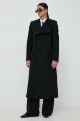 Victoria Beckham palton de lana culoarea negru, de tranzitie, cu doua randuri de nasturi 9BYX-KPD0E4_99X