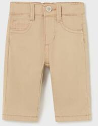 MAYORAL pantaloni din bumbac pentru bebeluși culoarea maro, neted 9BYX-SPB02F_82X