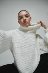 MEDICINE pulover femei, culoarea bej, cu guler ZBYY-SWD806_01X