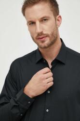 Calvin Klein camasa barbati, culoarea negru, cu guler clasic, slim 9BYX-KDM0IZ_99X