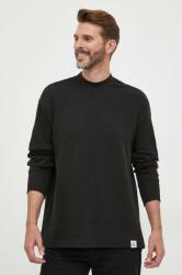 Calvin Klein longsleeve din bumbac culoarea negru, neted 9BYX-BUM07Z_99X