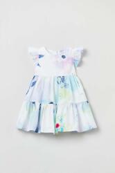 OVS rochie din bumbac pentru bebeluși culoarea alb, mini, evazati PPYX-SUG032_00X