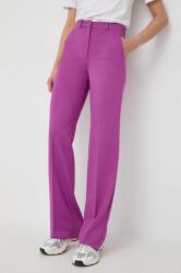 Marella pantaloni femei, culoarea roz, drept, high waist 9BYX-SPD0EH_43X