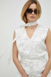 Calvin Klein bluza femei, culoarea alb, modelator PPYX-TSD037_00X