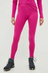 Columbia leggins sport Hike femei, culoarea roz, neted 9BYY-LGD076_43X