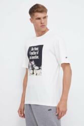 Reebok Classic tricou din bumbac Basketball culoarea bej, cu imprimeu 9BYX-TSM17O_01X (100070704)