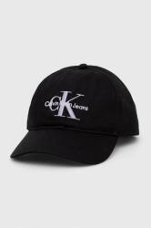 Calvin Klein Jeans șapcă de baseball din bumbac culoarea negru, cu imprimeu K60K610280 9BYX-CAD017_99X