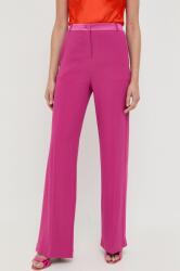 Patrizia Pepe pantaloni femei, culoarea roz, drept, high waist PPYX-SPD123_43X