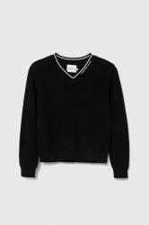 Calvin Klein pulover de bumbac pentru copii culoarea negru, light 9BYX-SWK01N_99X