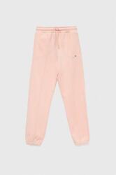Tommy Hilfiger pantaloni de trening din bumbac pentru copii culoarea roz, neted 9BYX-SPG00Y_03X