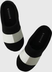 Tommy Hilfiger papuci de casa culoarea negru 9BY8-KLM003_99X