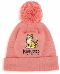 Kenzo kids caciula din amestec de casmir pentru copii culoarea roz 9BYX-CAG00C_30X