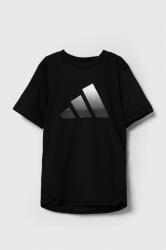Adidas tricou copii culoarea negru, cu imprimeu 9BYX-TSK04R_99X