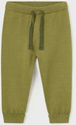 Mayoral pantaloni de trening pentru bebeluși culoarea verde, neted 9BYX-SPB01S_91X