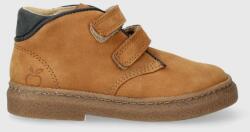 Pom D'api pantofi din piele intoarsa pentru copii TRIX EASY culoarea maro 9BYX-OBK19I_82X