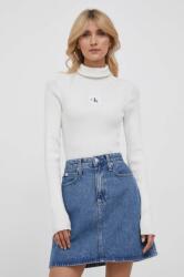 Calvin Klein pulover femei, culoarea bej, cu guler 9BYX-SWD01O_01X