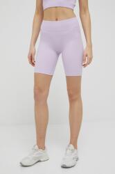 Guess pantaloni scurti femei, culoarea violet, neted, medium waist PPYY-SZD04N_04X
