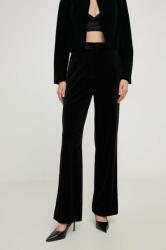 Answear Lab pantaloni femei, culoarea negru, drept, high waist BMYX-SPD039_99X
