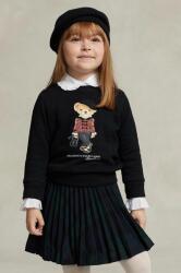 Ralph Lauren bluza copii culoarea negru, cu imprimeu 9BYX-BLK07W_99X