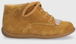 Pom D'api pantofi din piele intoarsa pentru copii culoarea galben 9BYX-OBG0Y1_18X