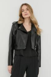 Karl Lagerfeld geaca ramones femei, culoarea negru, de tranzitie PPYY-KUD109_99X