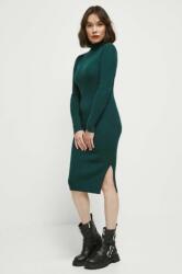 MEDICINE rochie culoarea verde, midi, mulata ZBYX-SUD503_79X