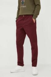Ralph Lauren pantaloni barbati, culoarea bordo, drept 9BYX-SPM0JF_83X