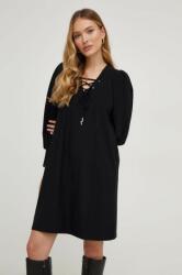 ANSWEAR rochie culoarea negru, mini, drept BMYX-SUD0DG_99X