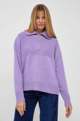 Beatrice .b pulover de lana femei, culoarea violet, light, cu turtleneck MBYX-SWD02F_45X (23FA8426WOOL)