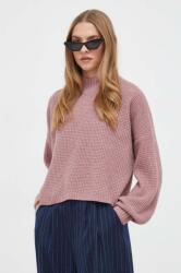 Hollister Co Hollister Co. pulover femei, culoarea roz, cu turtleneck 9BYX-SWD1JT_42X