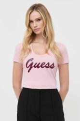 Guess tricou femei, culoarea roz 9BYX-TSD0TS_34X