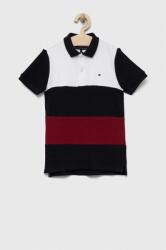 Tommy Hilfiger tricouri polo din bumbac pentru copii culoarea albastru marin, modelator 9BYX-POB005_59X