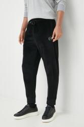 Armani Exchange pantaloni de trening barbati, culoarea negru, neted 99KK-SPM07S_99X