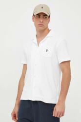 Ralph Lauren cămașă bărbați, culoarea alb, cu guler clasic, regular 710899170 PPYX-KDM0D6_00X