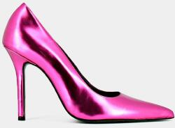 Jonak stilettos de piele DINERA CUIR METALLISE culoarea roz, 3300238 9BYX-OBD1R2_43X