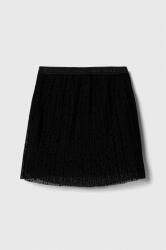 Tommy Hilfiger fusta fete culoarea negru, mini, evazati 9BYX-SDG02P_99X