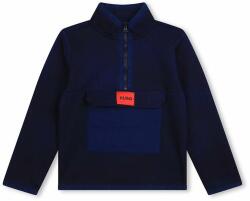 Hugo bluza copii culoarea albastru marin, cu imprimeu 9BYX-BLK02U_59X
