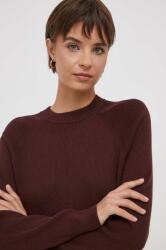 Calvin Klein pulover din amestec de lana femei, culoarea bordo, light 9BYX-SWD15R_93X