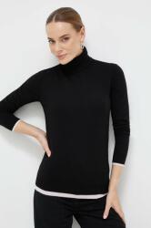 Silvian Heach pulover femei, culoarea negru, light, cu guler MBYX-SWD00P_99X