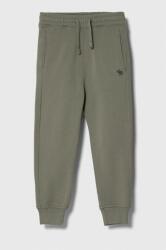 Abercrombie & Fitch pantaloni de trening pentru copii culoarea verde, neted 9BYX-SPB02T_91X