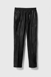 Benetton pantaloni copii culoarea negru, neted 9BYX-SPG051_99X