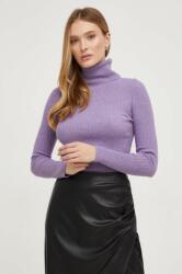ANSWEAR pulover femei, culoarea violet, light, cu guler BMYX-SWD04Y_44X